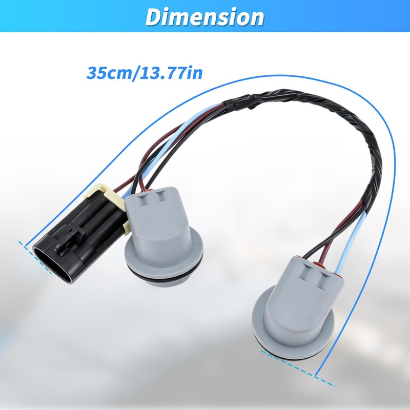 INFINAUTO Turn Signal Wiring Harness for GMC Canyon 2004-2012 Front