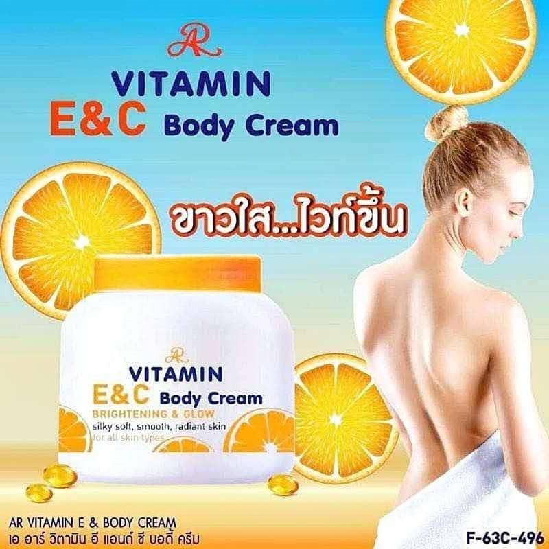Vitamin E&C Body Cream Brightening & Glow by AR 200g