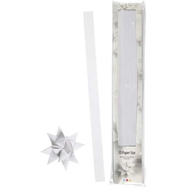 Paper strips for Folded Paper Stars, Width 25 mm, D: 11.5 cm, 100 Pieces