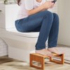 AmazerBath 7 Inches Bamboo Toilet Stool Squat for Adult, Foldable