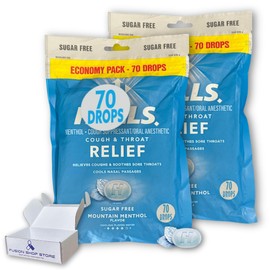 Sugar Free Cough Drops, Mountain Menthol Economy Pack 70 Count (Pack of 2), Boxed by Fusion Shop Store