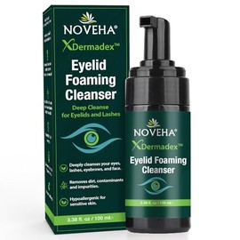 NOVEHA Extra Strength Tea Tree Eyelid & Face Foaming Cleanser