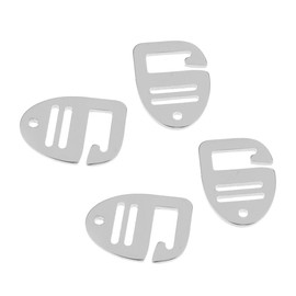 MagiDeal 4 Pieces 1'' Tension Webbing Buckle for Backpack Strap 25mm