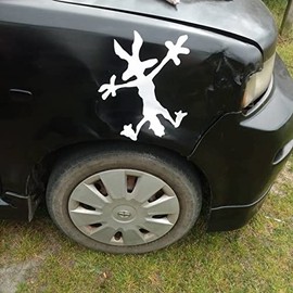 XL 24" Wile E Coyote Hitting Wall Splat Wiley Vinyl Decal