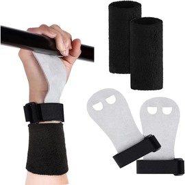 MMSZHL Muñequeras de Gimnasia para Niños y Jóvenes, Juego 2 Pulseras Deportivas para Gimnasia Protección de Palma y Soporte de Muñeca Accesorios Deportivos para Entrenamiento Ejercicio para Niños (M)