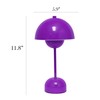 Simple Designs LD1069-PRP 11.8" Mushroom Magic Dimming LED Touch Stick