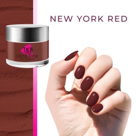 TKB Trading, LLC TKB Nail Dip Powder| Ultra-Fine, No UV light Required, DIY Manicure with Salon Quality (New York Red (Red), 1 Ounce (Pack of 1))
