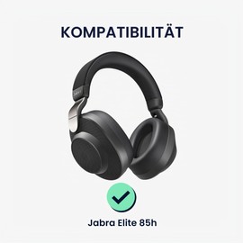kwmobile 2 x Ear Pads for Jabra Elite 85h Ear Pads - Replacement Ear Pads - Headphone Replacement Parts - Headphone Replacement Pads for Over Ear Headphones