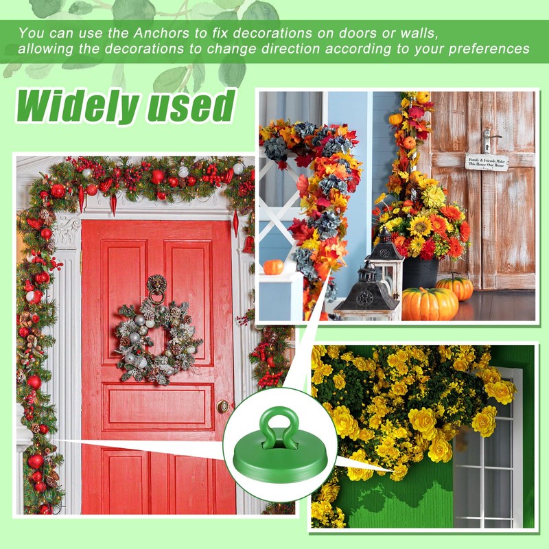 WILLBOND 80 Pieces Garland Hanging Hooks Plant Anchors for Trellis