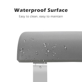 Foot Rest Under Desk for Office Use, Feet Rest for Under Desk Footstool Office Footrests, PU Self-Skinning Foam Foot Stools, Soft and Comfortable, Gray