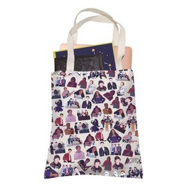 LEVLO Julie and Luke Inspired Tote Bag Music Band Gift The Key Is Avoiding Those Big Beautiful Eyes JATP Music Fans Gift (THE KEY)
