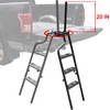 KEWISAUTO 45" Foldable Pickup Truck Tailgate Ladder with Grab Handle,