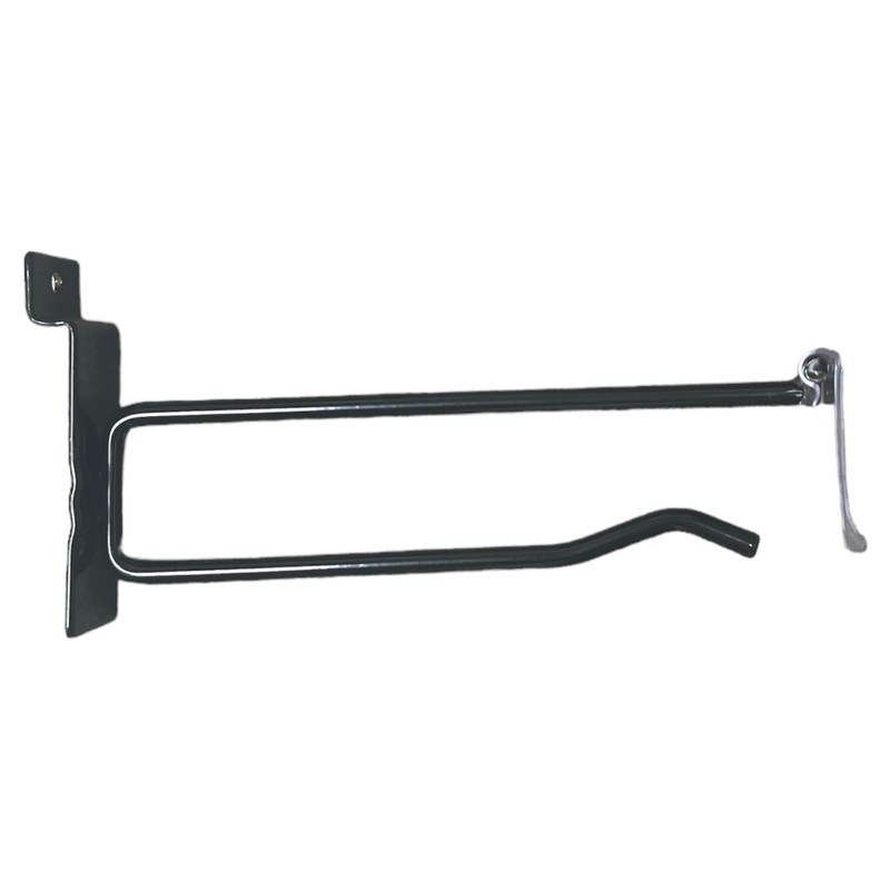 Only Hangers Black Slatwall Scanner Hooks with Clear Price/Label Holder