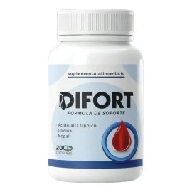 Suplemento Difort Regula Los Niveles Del Azucar 20 Caps Sabor Sin Sabor