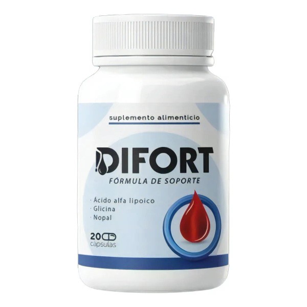 Suplemento Difort Regula Los Niveles Del Azucar 20 Caps Sabor