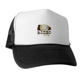 CafePress Rodeo King Snapback Trucker Hat Black/White
