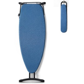 Duwee 18"x48" Deluxe Ironing Board with Retractable Iron Rest,Extra Wide Ironing Board Thicken Steel Top Board,with Sleeve Board,Adjustable Height,T Leg Foldable