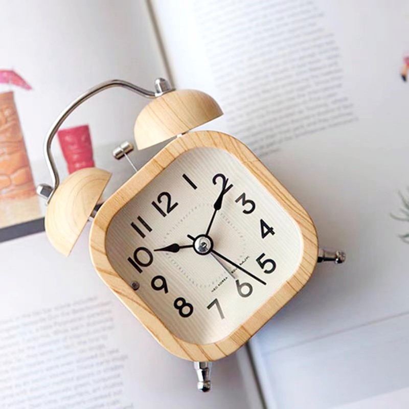 Mermbe Alarm Clock, Loud Volume, Stylish, Scandinavian Cute, Twin Bells,