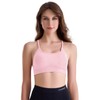 Channo Women's Nylon Sports Bra - Removable Padding Cross Back