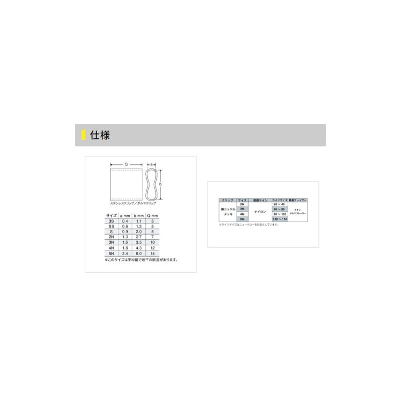 ヤマシタ(YAMASHITA) LP ダルマクリップ 5N
