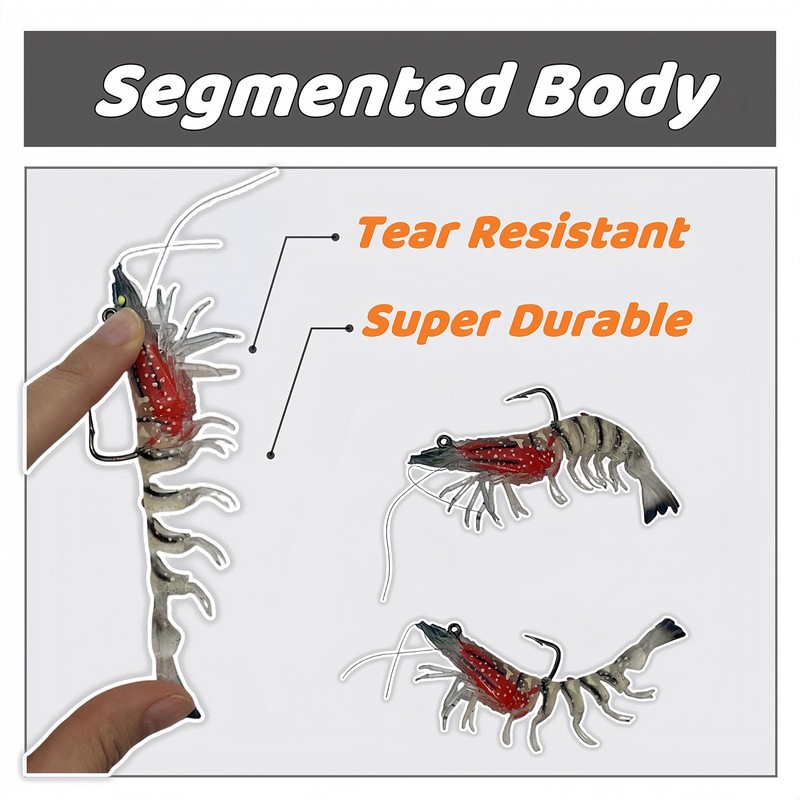 Bestac Fishing Lures Set for Freshwater and Saltwater,Soft Plastic Swimbaits