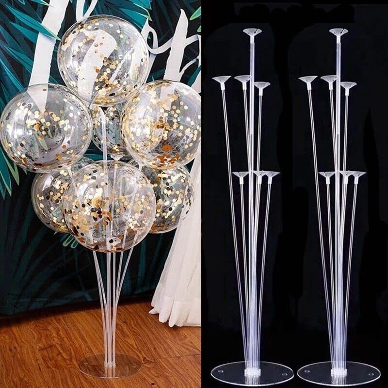 Mr.Gadget's Solutions Mr.Gadget's Solutions 2-Piece Transparent Plastic Balloon Stand Kit