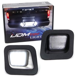 iJDMTOY Xenon White White OEM-Fit 3W Full License Plate Light Kit Compatible With 2003-18 Dodge RAM 1500 2500 3500, Powered by 18-SMD LED