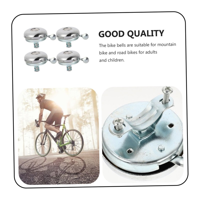 CORHAD 4pcs Retro Bike Bells Loud Crisp Sound Easy Installation