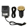 Akicon Brass Gold Garbage Disposal Kitchen Air Switch Kit, Single