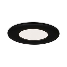 BRILONER Leuchten LED Recessed Ceiling Light 5 Watt 450 Lumen 4,000 Kelvin IP44 Matte Black 85 x 27 mm (DxH)