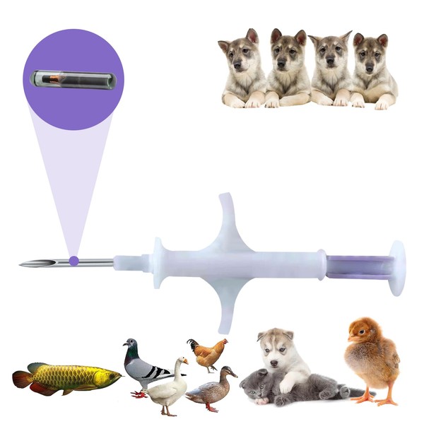Manruta 7MM Length Animal ID Microchip, Small Size Universal Standard