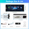 Motorsi Single Din Car Stereo with Wireless Apple Carplay, 6.9