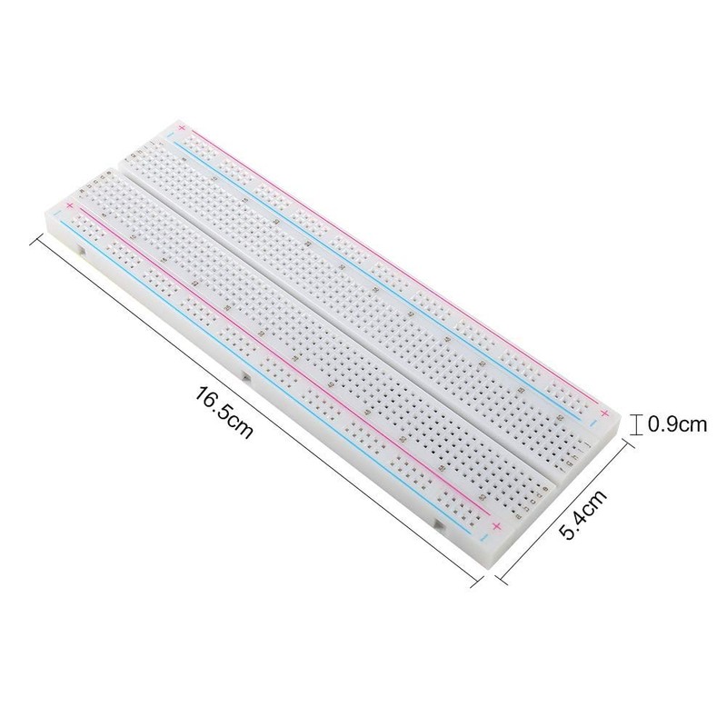 3pcs Breadboard 830 Point Solderless Prototype PCB Board Kit for