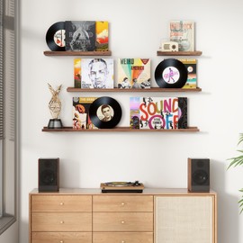 Picture Ledge Shelf, Floating Shelves Set of 4, 48 Inches Long Large Nursery Book Shelves for Toys Storage, Kids Bookshelf Wall Mounted for Living Room Bedroom Decor Books Photo Frames,