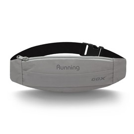 Gox Fanny Pack For Men Running Pouch Belt,Phone Holder Waist Pack Sport Hiking Walking Traveling (silver)