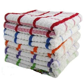 Victoria Looms® Jumbo Tea Towels, Professional Catering Grade Kitchen Tea Towels Dish Cloth (3 Pack)