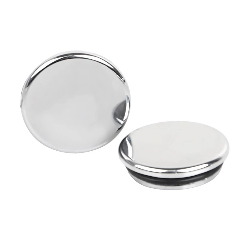 Unbranded Flat Chrome CNC Swingarm Pivot Cover For Harley Electra