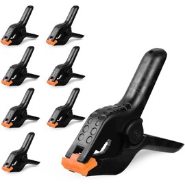 8-Pack Spring Clamps Heavy Duty, 4-inch Large Plastic Clamps for Crafts for DIY, Gluing, Clamping and Securing