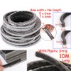 AcbbMNS 10M Pile Weatherstrip Brush Weather Stripping Seal Strip for