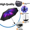 LLanxiry Compact Travel Umbrella,Windproof Waterproof Stick Umbrella Protection Golf Umbrellas