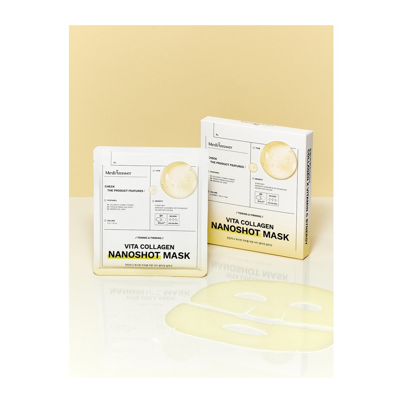 MediAnswer Vita Collagen Nanoshot Mask 1 box (5 sheets) /