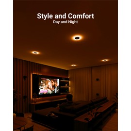 Sunco 6 Inch Can Lights for Ceiling LED, Flat Recessed Lighting with Night Light Retrofit Downlight, 1200 LM, 13W, Selectable CCT 2700K/3000K/4000K/5000K/6000K, Dimmable UL 4 Pack