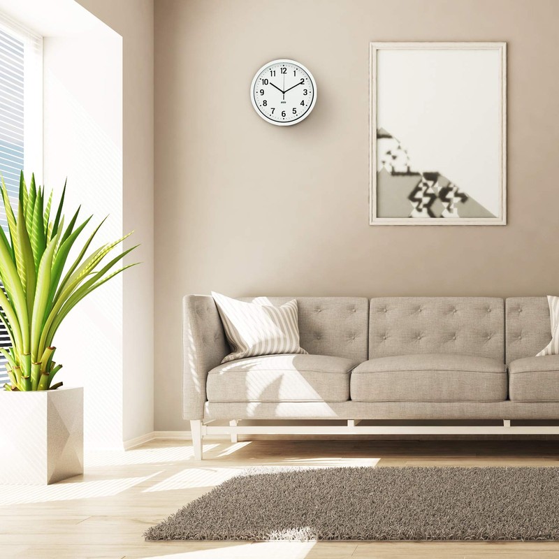 ANSIO Wall Clocks 10 inch/25.4cm For Living Room Modern, Large
