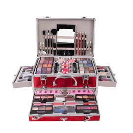 Joyeee All-in-One Makeup Gift Set Carry All Makeup Kit Women Full Kit With Makeup Bag Lipgloss Lipstick Concealer Blush Foundation Face Powder Eyeshadow Palette Cosmetic Palette #10
