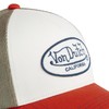 Von Dutch Unisex Adjustable Terry Trucker Cap, Beige/Orange/Khaki, Unit size