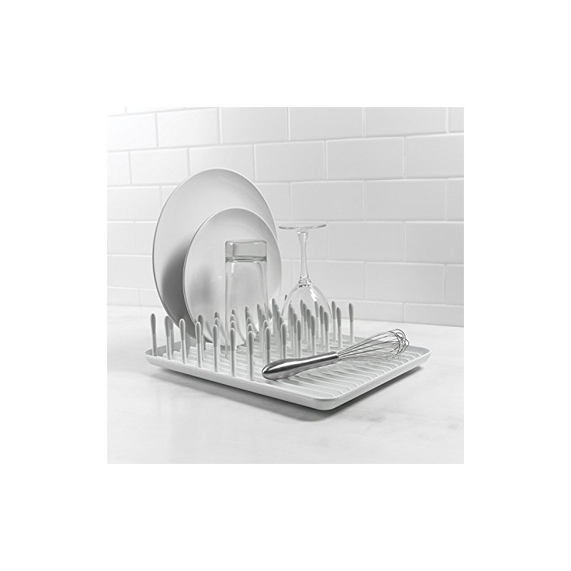 OXO Good Grips Compact Dish Rack, Biscuit, 13-3/4" x 10-3/8"