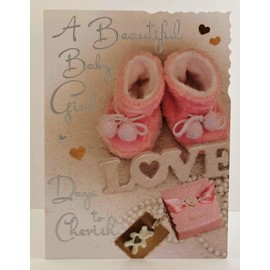 Jonny Javelin Beautiful Baby Girl New Baby Card