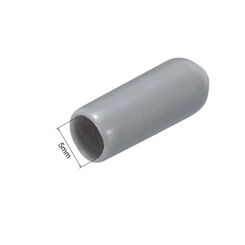 sourcing map 50pcs Rubber End Caps 5mm(3/16") ID Vinyl PVC
