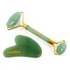 Kit Rodillo De 100 Jade Y Gua Sha Masaje Facial