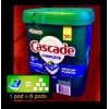 Cascade 90ct CASCADE Complete Dawn Grease Fight DISHWASHER DETERGENT Packs